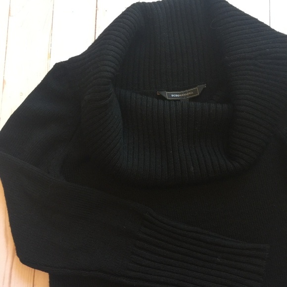 BCBG Max Azria Wool Long Sleeve Cowl Neck Dress S - Picture 3 of 8